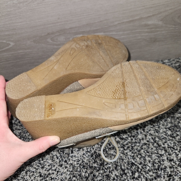 Sperry Top-Sider Wedge Ankle Boots Baily Tan Lace Up Plaid Womens 7.5,Preppy - Picture 7 of 12